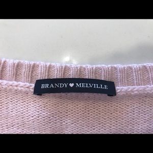 super cute cropped Brandy Melville pink sweater!!!